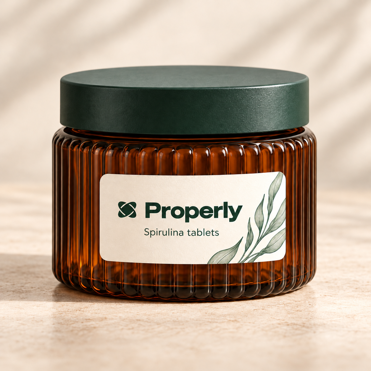 Properly tablets packaging concept